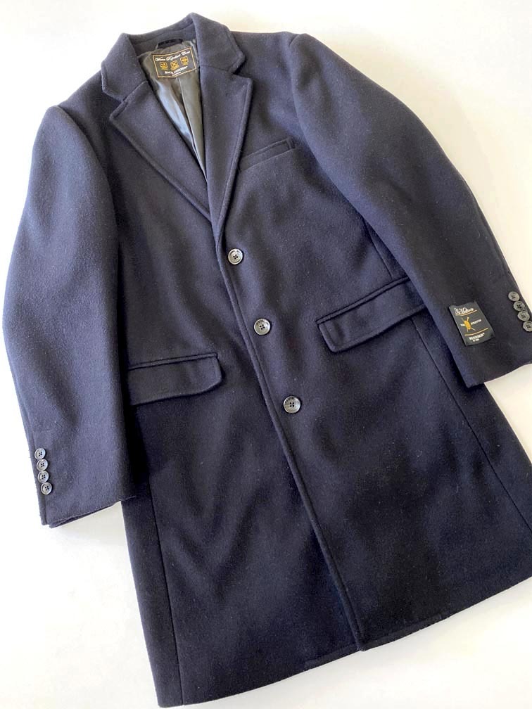 BACK NUMBER バックナンバー メルトンチェスター コート sizeM/濃紺 ◆■拍卖
