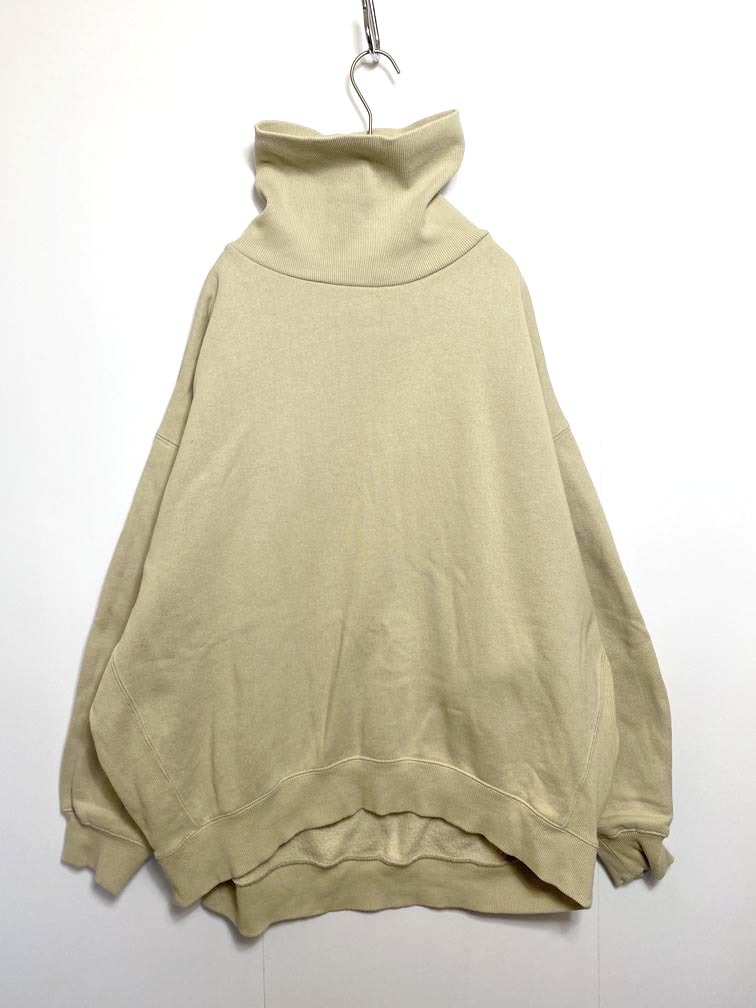 FREAK’S STORE フリークスストア 裏起毛 ヘビーウェイト タートルネック スウェット sizeF/ベージュ ■■拍卖