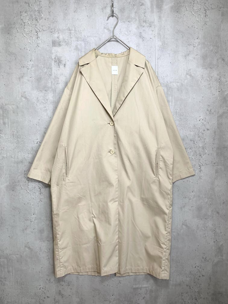 ゆうパケットOK 休日と詩 キュウジツトウタ portom21019 チェスター トレンチ コート ベージュ ■■拍卖