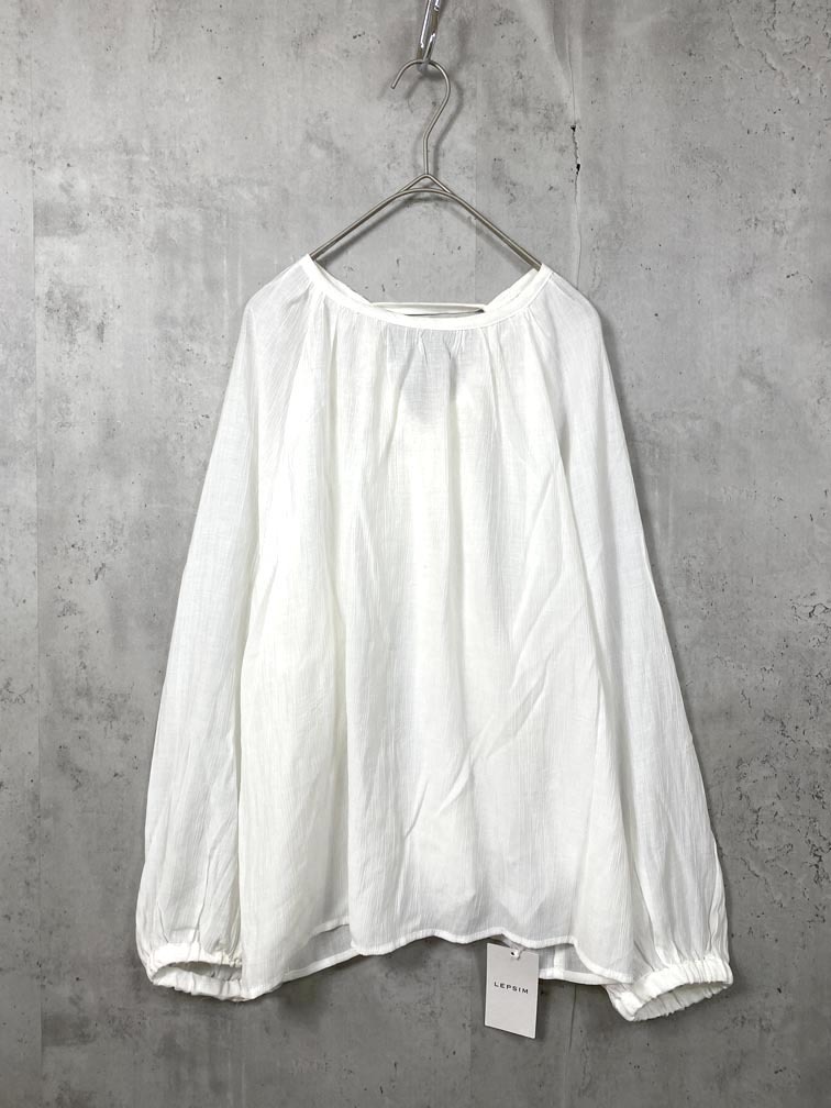 ゆうパケットOK 新品 LEPSIM レプシィムローリーズファーム LPS61976CR 定価4950円 バックシャン ブラウス シャツ sizeF/白 ■◇拍卖