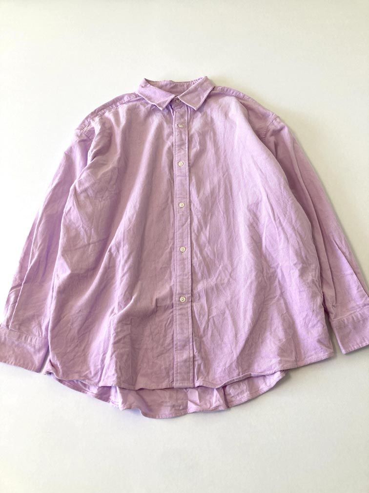 美品■WHIMSIC ウィムジック 定価9900円 コーデュロイ レギュラーカラー シャツ sizeF/ピンク■◇拍卖
