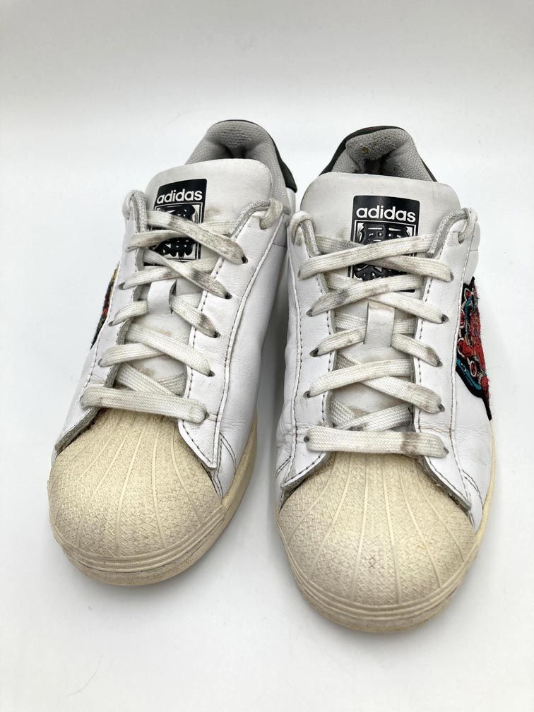 adidas アディダス ピュア/アディダス オリジナルス スーパースター ピュア風神雷神 ローカット スニーカー size24/白■■拍卖