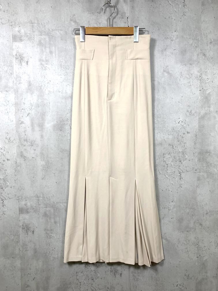 ゆうパケットOK COCODEAL ココディール 71517025B ハイウエストマーメイド スカート size2/ベージュ ■■拍卖