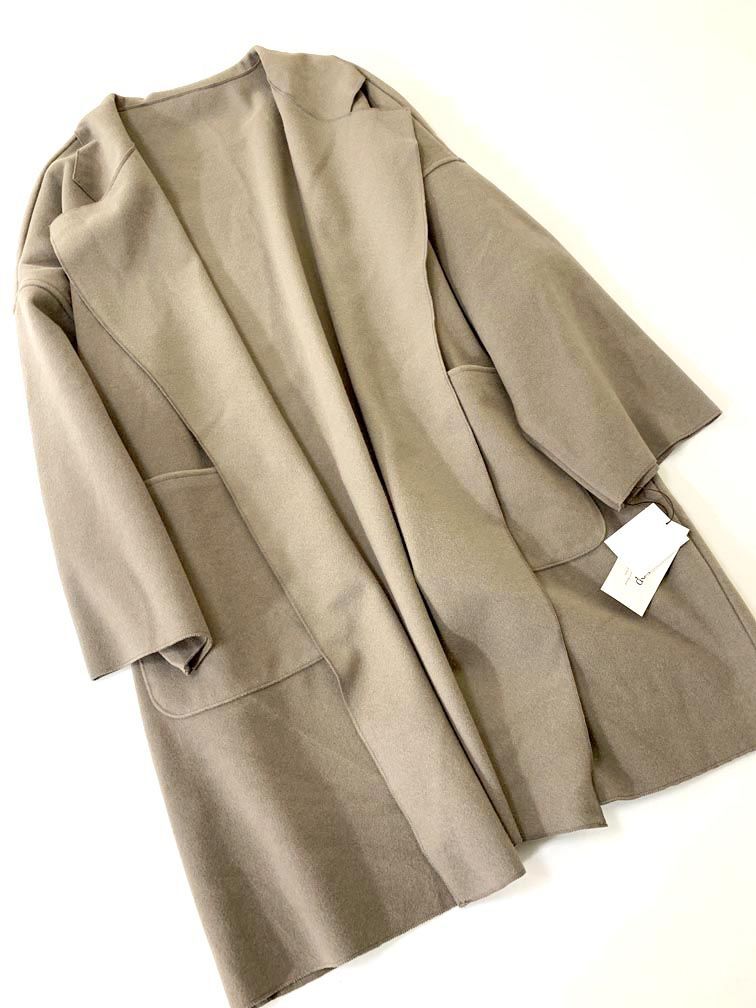 新品 tiptap 定価5940円 ルーズコート コート sizeF/モカ ◆■拍卖