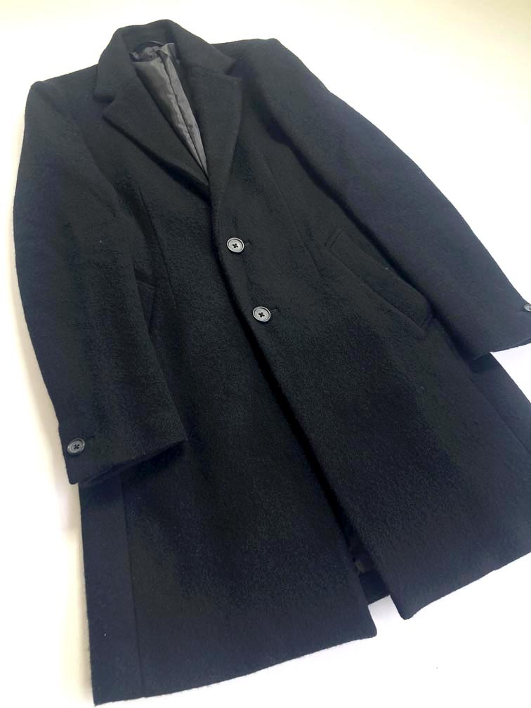 STUDIOUS ステュディオス 定価30800円 カルディナメルトンスリムチェスター コート size2/M相当/黒 ◆■◎拍卖