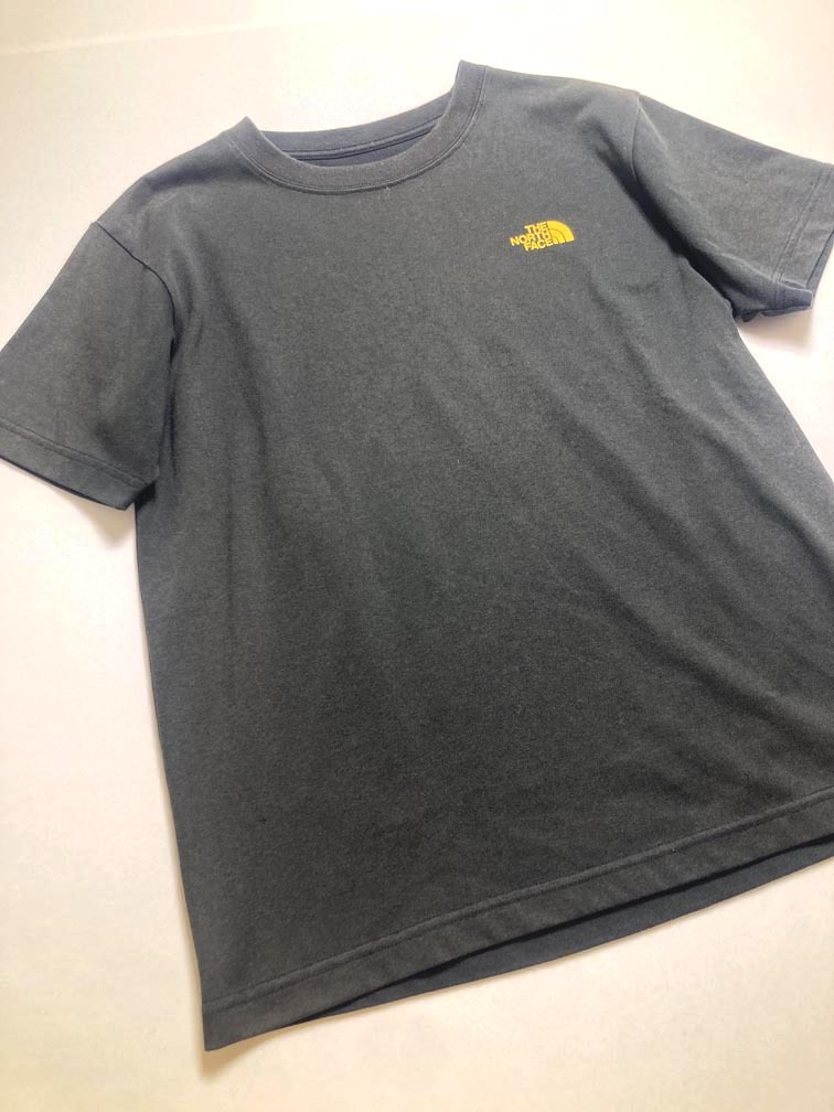 ゆうパケットOK THE NORTH FACE ザノースフェイス ロゴプリント 半袖 Tシャツ sizeS/黒 ■■拍卖
