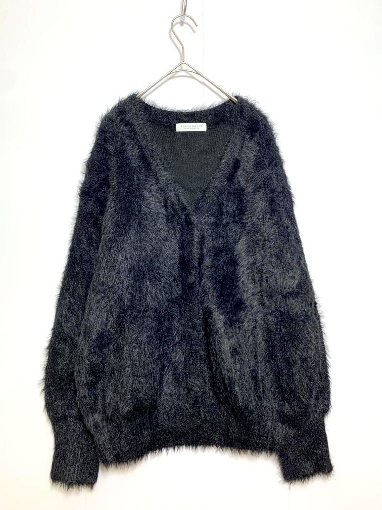 美品 a day in the life アデイインザライフ ユナイテッドアローズ 6428-699-0374 カーディガン 黒 ◆■拍卖