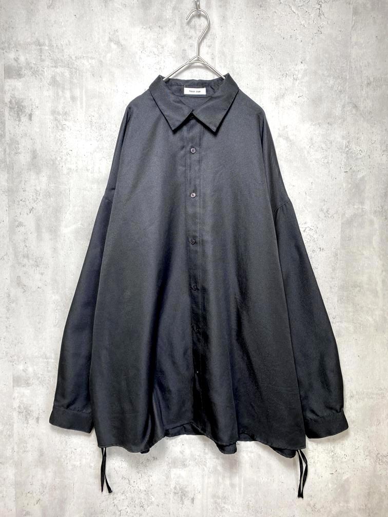 ゆうパケットOK 美品 Adoon plain アドーンプレーン KT002044AP フラワープリントオーバー シャツ sizeM/黒 ■■拍卖