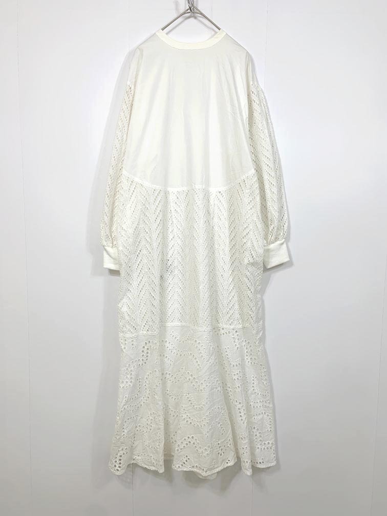 ゆうパケットOK DouDou ドゥドゥ レース ワンピース sizeF/白 ■■拍卖