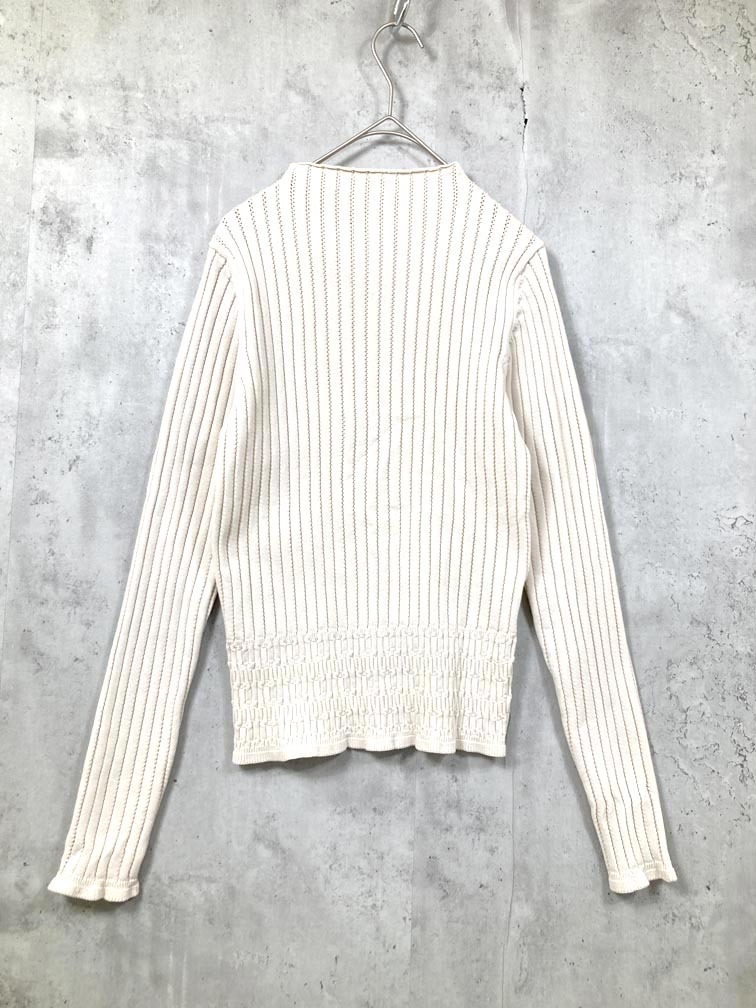 ゆうパケットOK CITEN シテン 4213-106-0013 定価5990円 リブハイネックトップ ニット セーター sizeF/ベージュ ■■拍卖