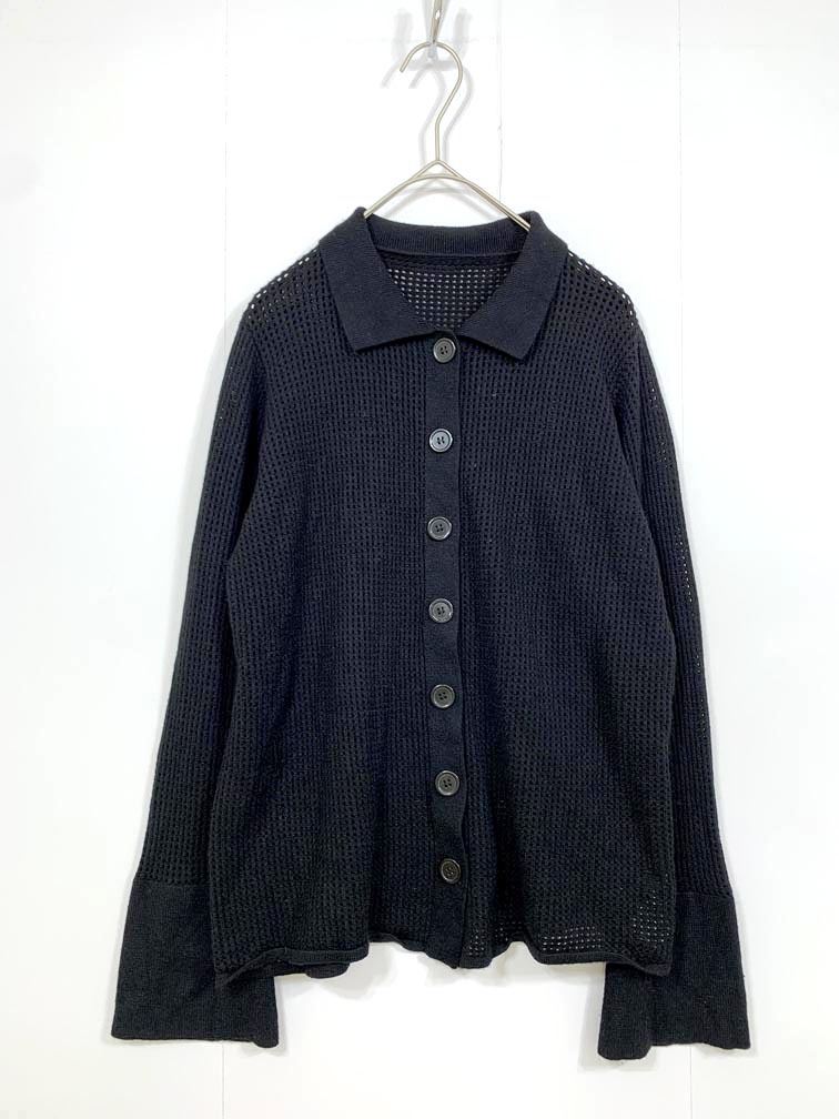 美品 SELECT MOCA セレクトモカ メッシュ カーディガン sizeF/黒 ■■拍卖