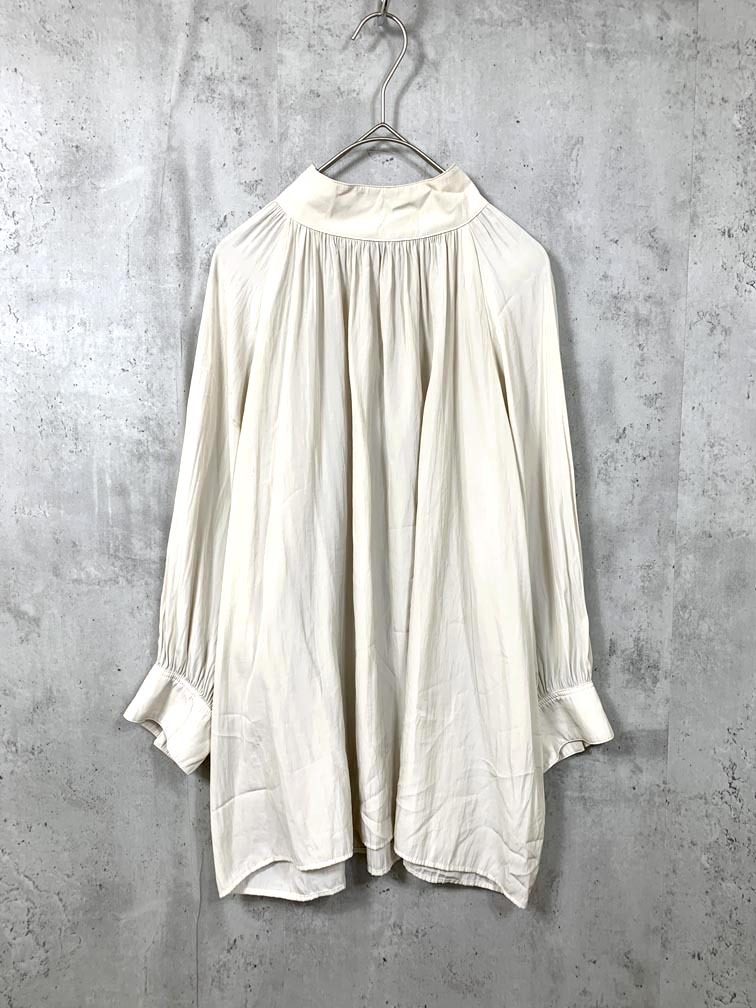 ゆうパケットOK green label relaxing グリーンレーベルリラクシング ユナイテッドアローズ カッセン ムジ ブラウス オフホワイト ■■拍卖