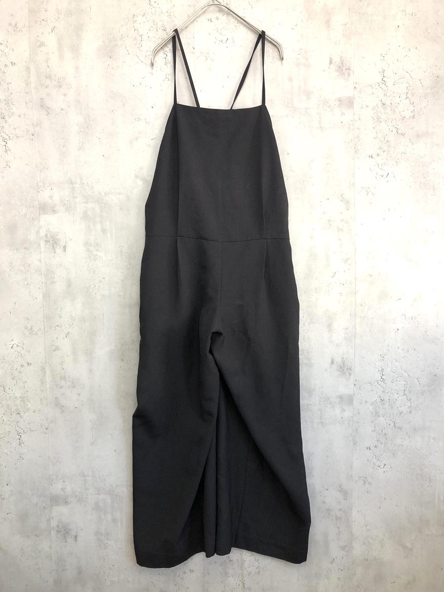 ゆうパケットOK JOURNAL STANDARD L’ESSAGE ジャーナルスタンダードレサージュ ワイド キャミソール サロペット オーバーオール 黒 ■■拍卖