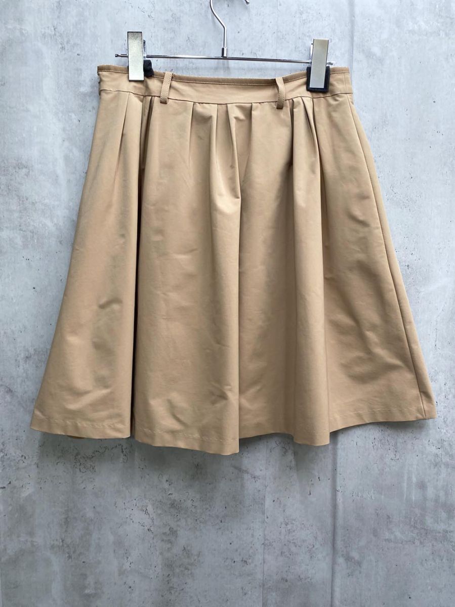 ゆうパケットOK INDIVI インディヴィ 無地 ミニ スカート size40/ベージュ ■◆拍卖