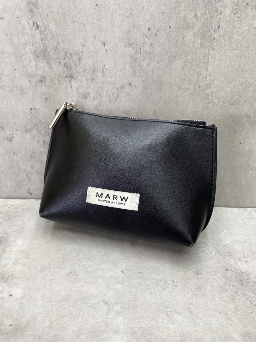 MARW UNITED ARROWS マルゥ ユナイテッドアローズ ポーチ 黒 ■■拍卖