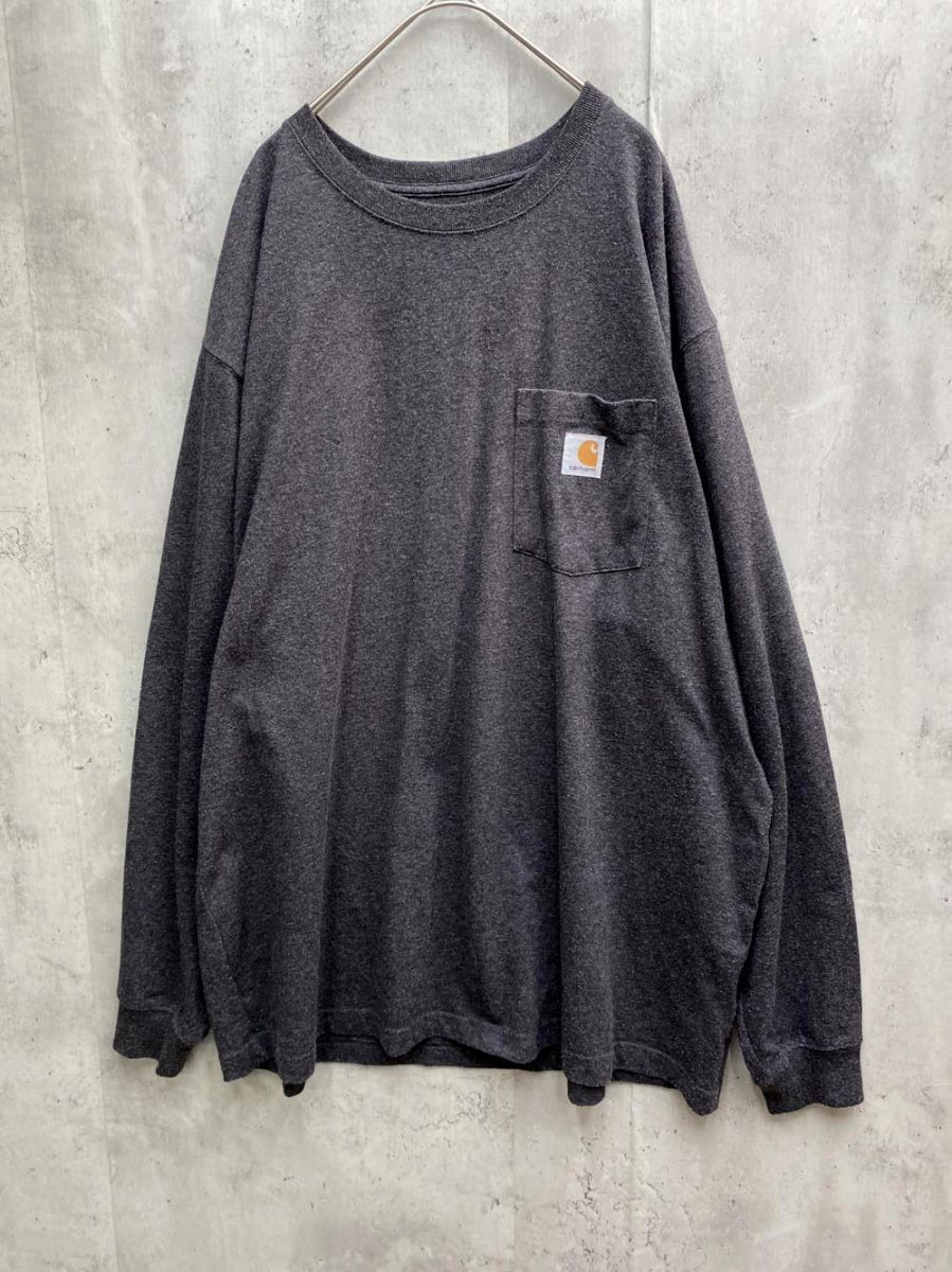 ゆうパケットOK Carhartt カーハート K126-CRH 長袖 ルーズフィット Tシャツ sizeXL/グレー ◇■拍卖