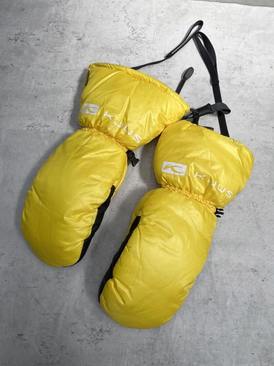 KJUS チュース スノーグローブ ミトン 手袋 sizeM/7/イエロー ◆■◎拍卖