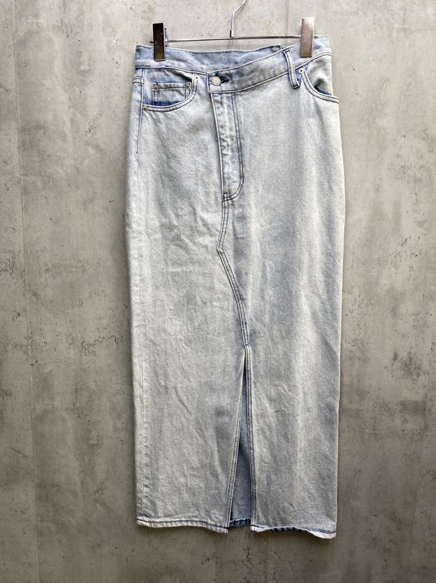 ADAM ET ROPE アダムエロペ サステナブル デニムマキシスカート size36/水色 ■■拍卖