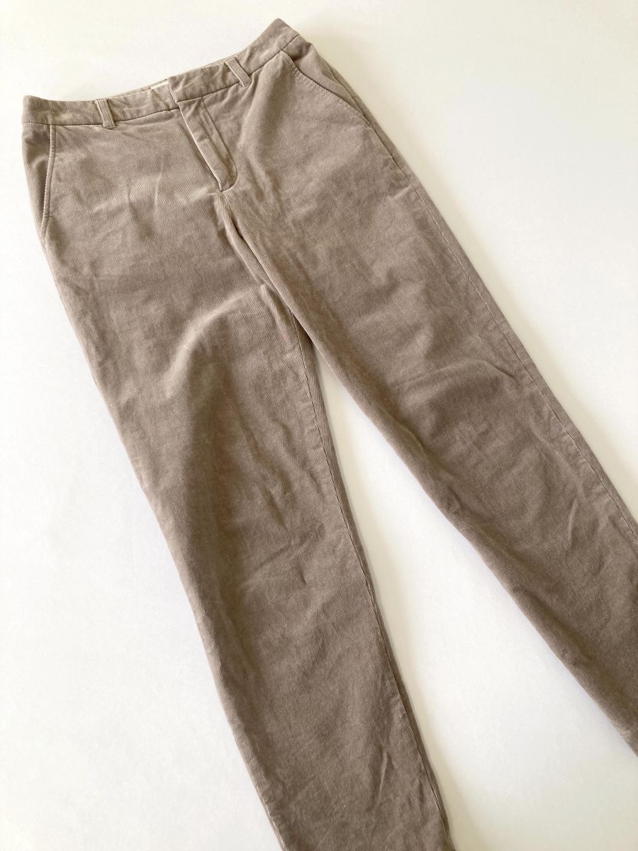 ゆうパケットOK green label relaxing グリーンレーベルリラクシング ストレッチコール スリム シガレット パンツ size36/ベージュ ◇■拍卖