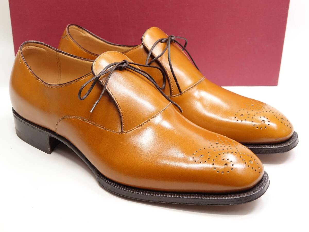 251 / 0724 試着程度 エンツォボナフェ スリッポン? ライトブラウン カーフ 5.5拍卖