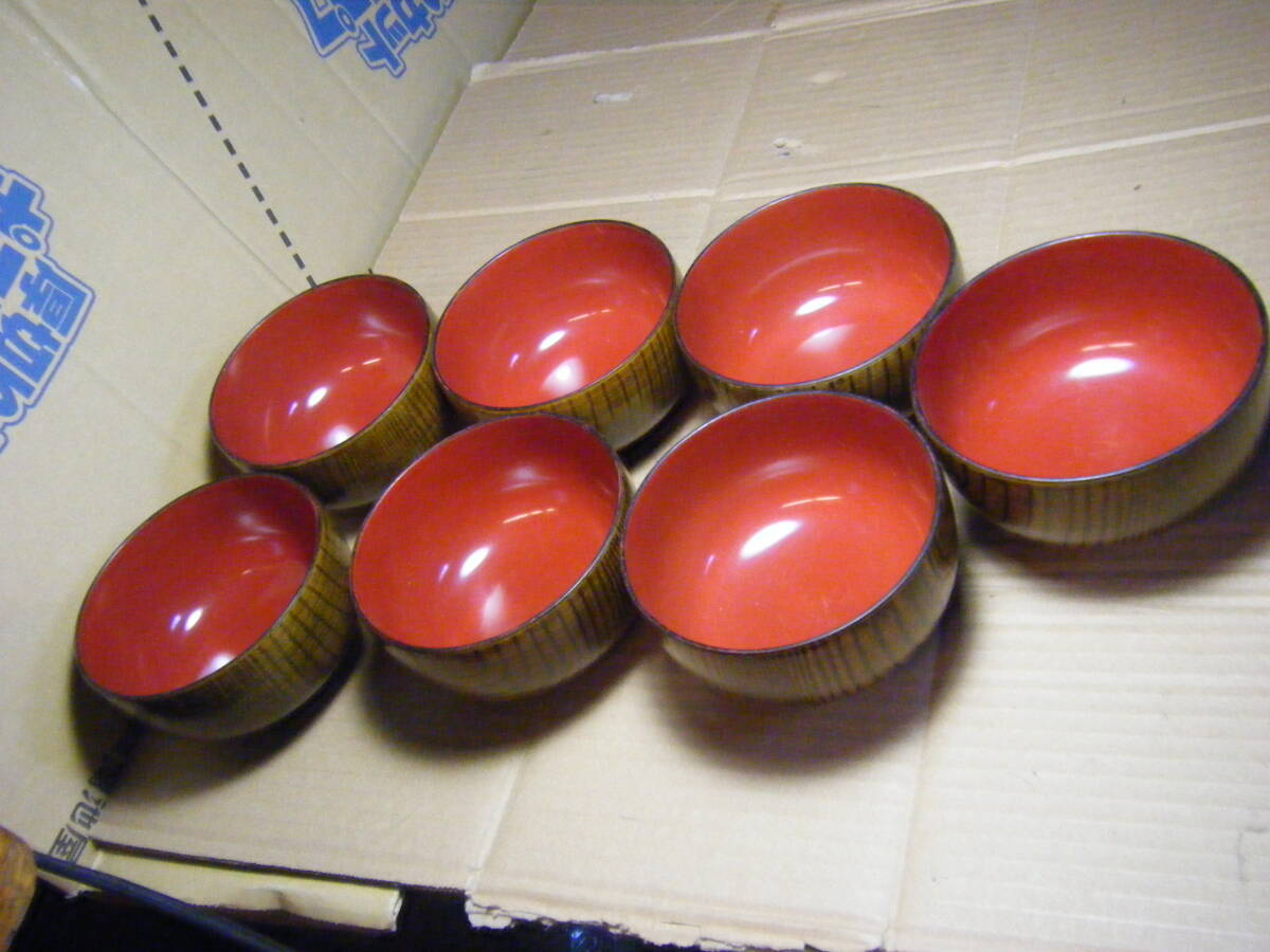 味噌汁 お椀  器  味噌汁椀 7個セット拍卖