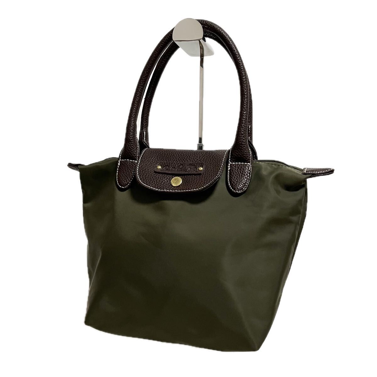 和799★ Arnold Palmer アーノルドパーマー ハンドバッグ カジュアル ダークオリーブ ブラウン レディース拍卖