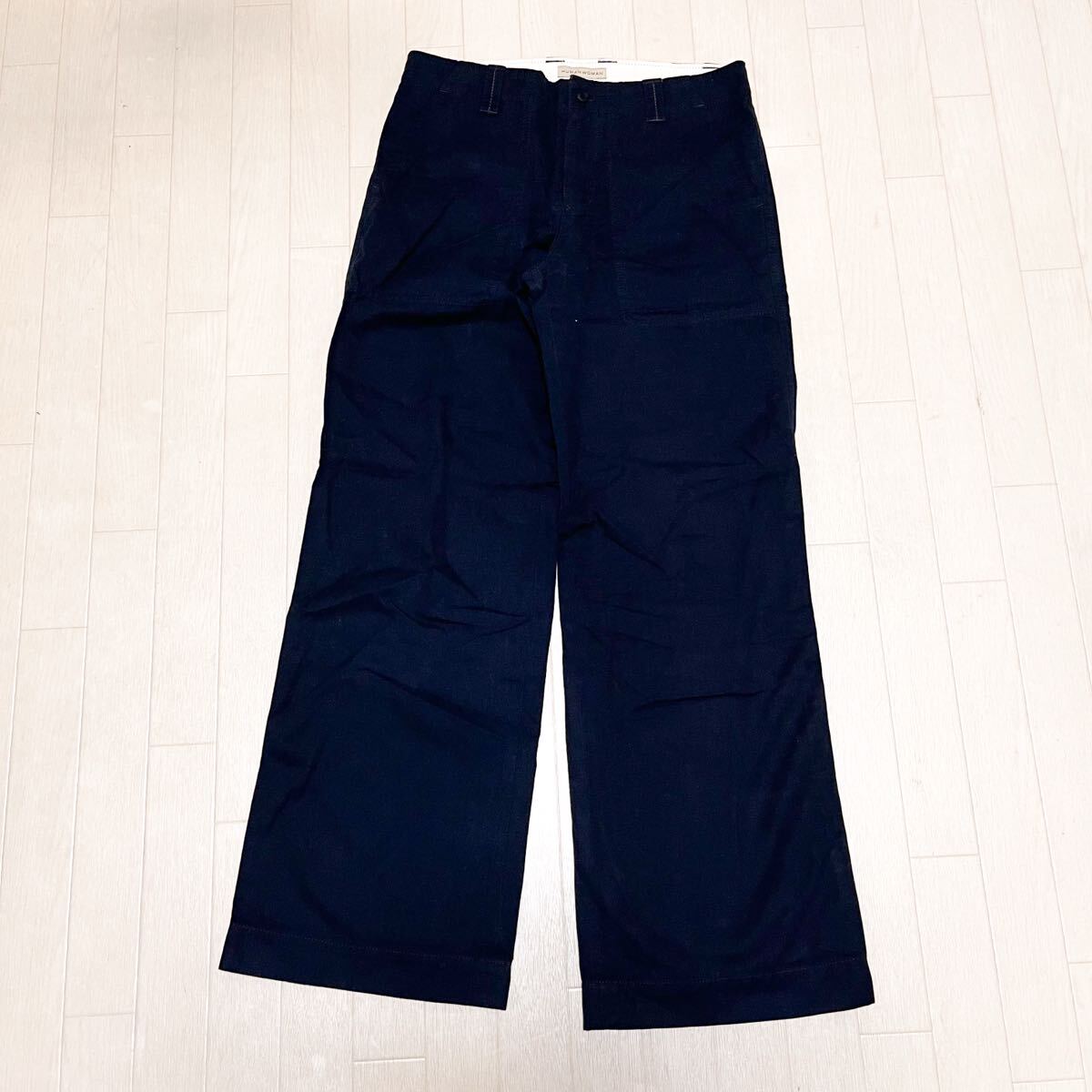 和805★ HUMAN WOMAN ヒューマンウーマン カジュアルパンツ ボトムス 2 ネイビー レディース拍卖