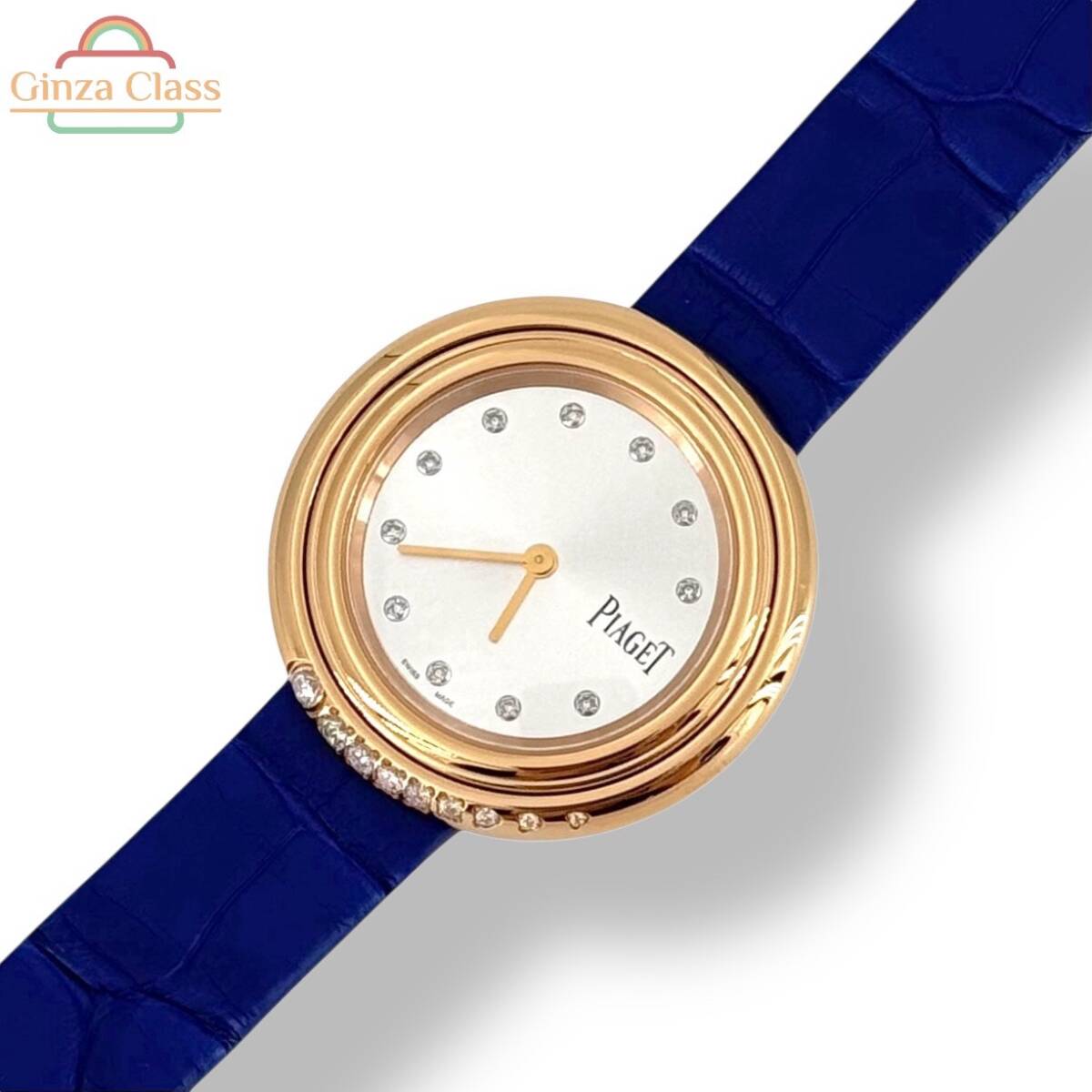 PIAGET ピアジェ POSSESSION ウォッチ 34mm 18Kピンクゴールド ダイヤモンド(約0.24カラット)クロコダイルストラップ クオーツ G0A45072拍卖