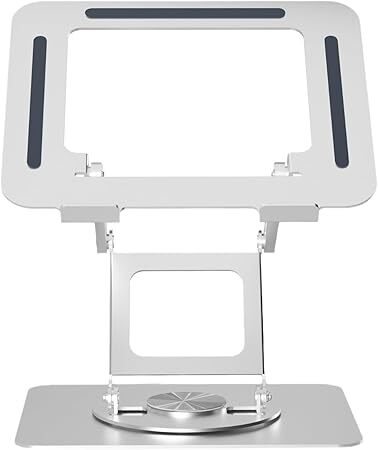 未開封 ノートパソコンスタンド 折りたたみ式 360度回転 アルミ合金製 放熱対策 高さ角度調整可能 滑り止め pcスタンド タブレット対応 拍卖