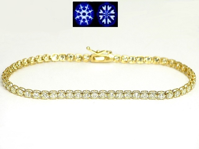 【宝石屋本舗】3.00ct ハート&キューピット 天然ダイヤモンド K18 ブレスレット(宝石鑑別カード付)拍卖