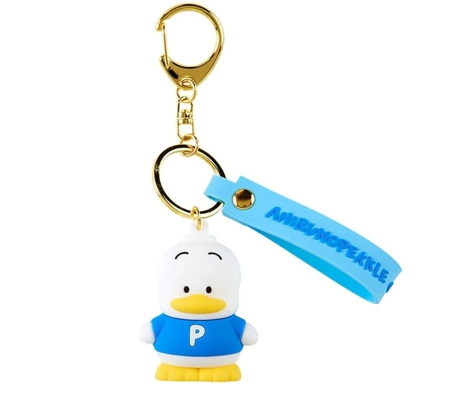 あひるのペックル 立体キーホルダー ペックル AHIRUNOPEKKLE サンリオ Sanriooriginal 自立する 新品未開封 タグ付き拍卖