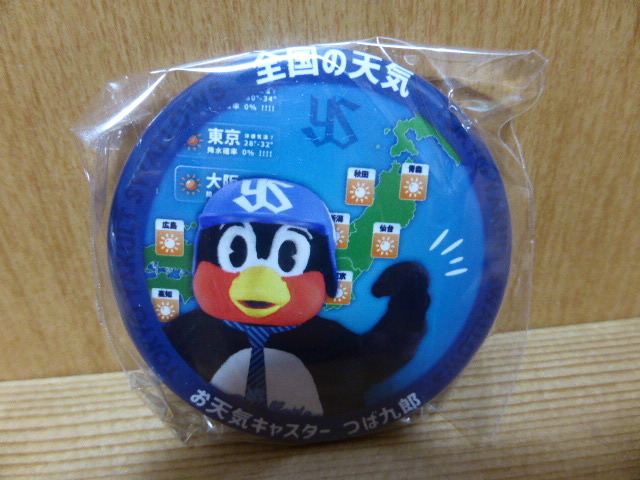東京ヤクルトスワローズ 2025 お天気つば九郎 スタンド付き缶バッジ つば九郎 お天気キャスターつば九郎 神宮球場(新品・未使用)拍卖