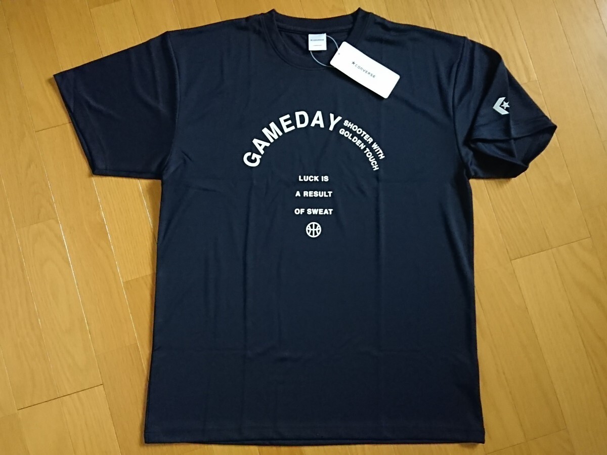 新品未使用品 タグ付き 半袖Tシャツ Oサイズ 紺 LL XL ネイビー バスケットボール コンバース CONVERSE拍卖