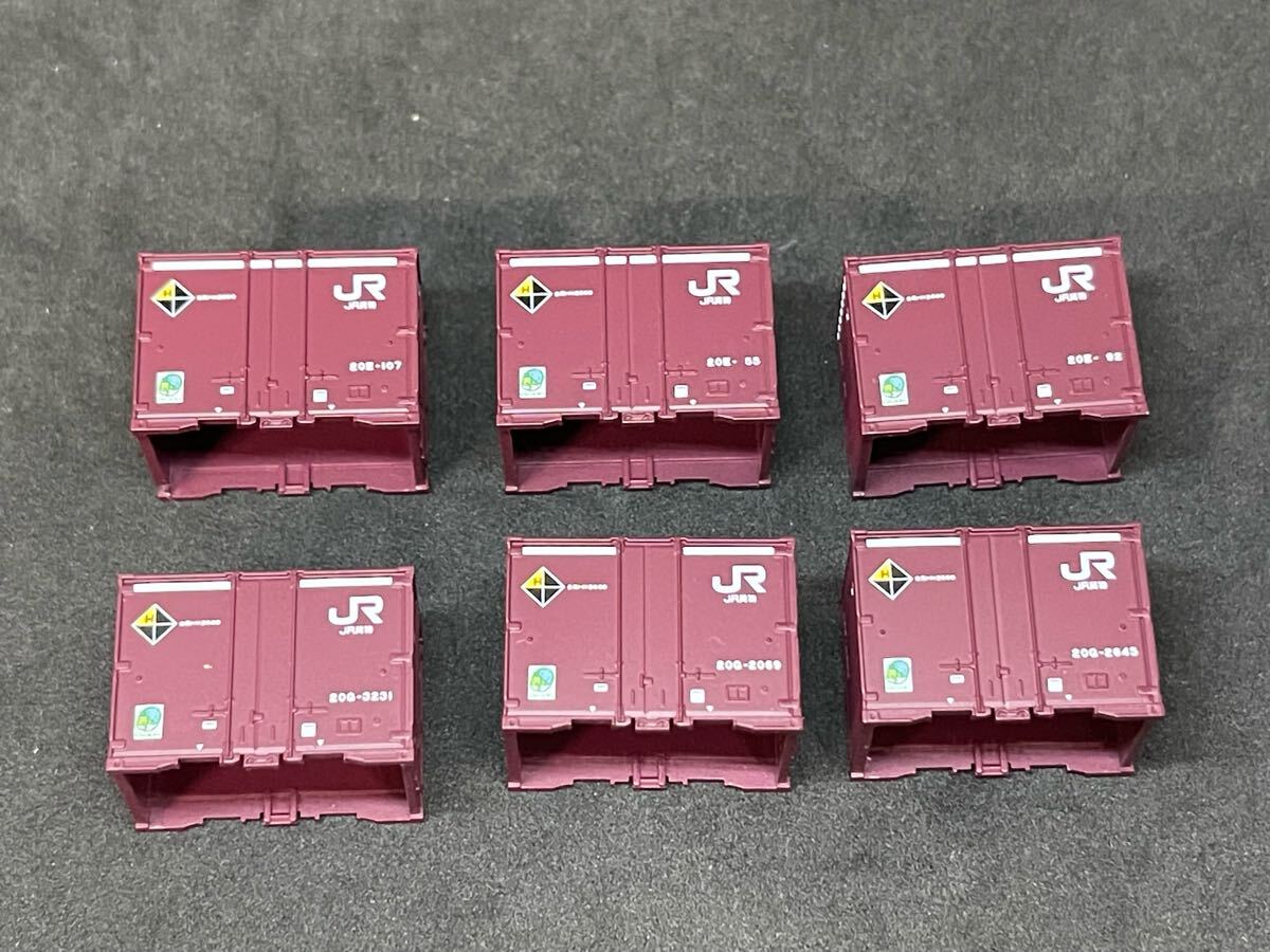 送料無料 新品 ばらし TOMIX トミックス 98485 JR EF510-0形 コンテナ列車セット より 20Gコンテナ3個 20Eコンテナ3個 合計6個まとめて拍卖