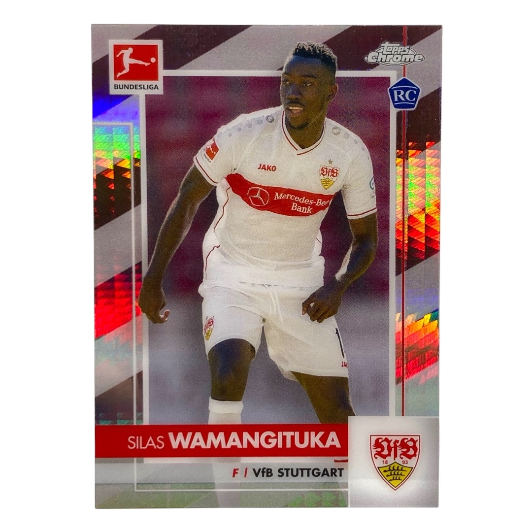 TOPPS サッカーカード CHROME SILAS WAMANGITUKA STUTTGART 176/199 #93 中古 IT2拍卖