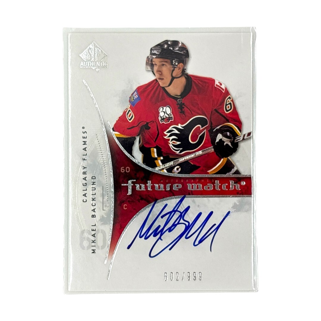 UPPER DECK NHLカード SP AUTHENTIC MIKAEL BACKLUND CALGARY FLAMES 602/999 #235 中古 IT1拍卖
