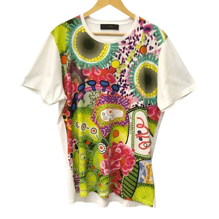 ETRO エトロ Tシャツ メンズ 半袖 コットン マルチカラー/ホワイト 2XLサイズ 141-1Y020-9170 中古 T1拍卖