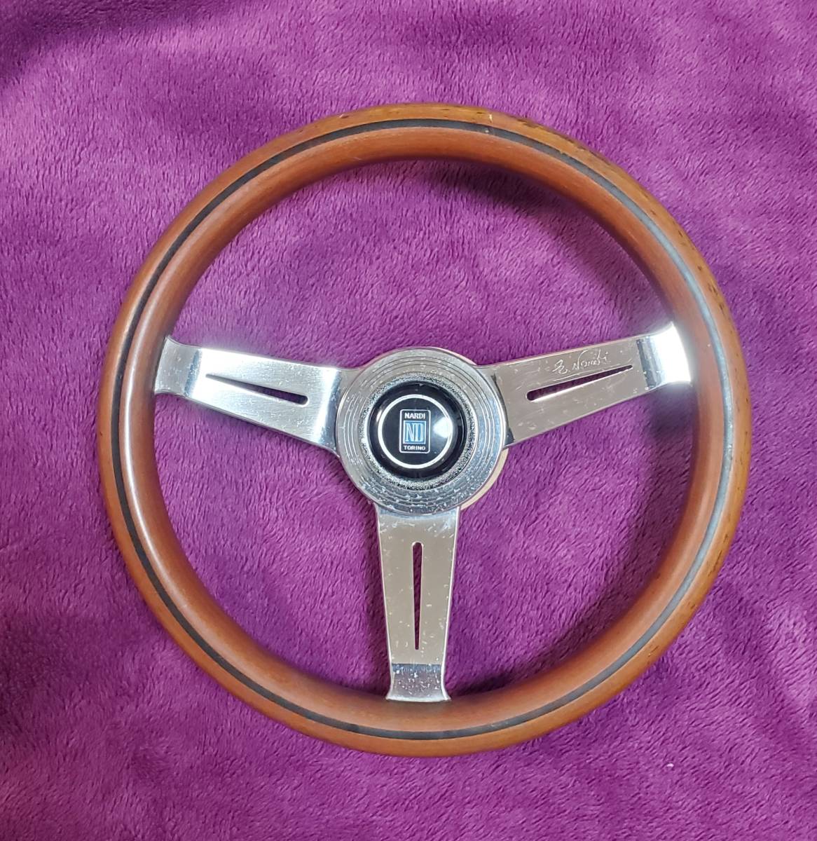 usedinJapanアクティ street HONDA ストリート ナルディ Nardi 小径 希少品 32.5パイ 廃盤モデル 旧車 当時物 リング付き拍卖