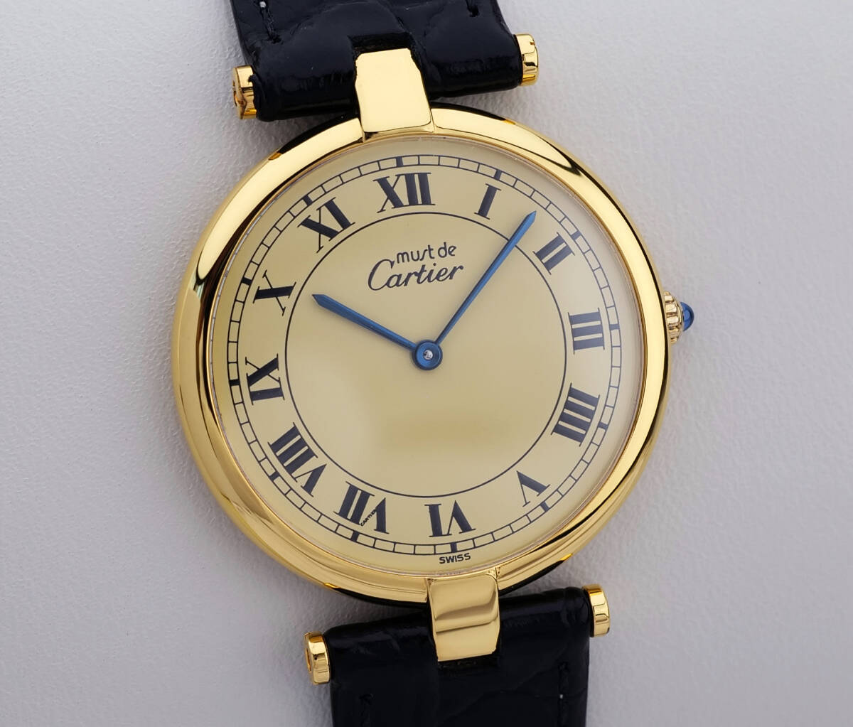 美品 カルティエ マスト ヴァンドーム アイボリー ローマン LM Cartier 拍卖
