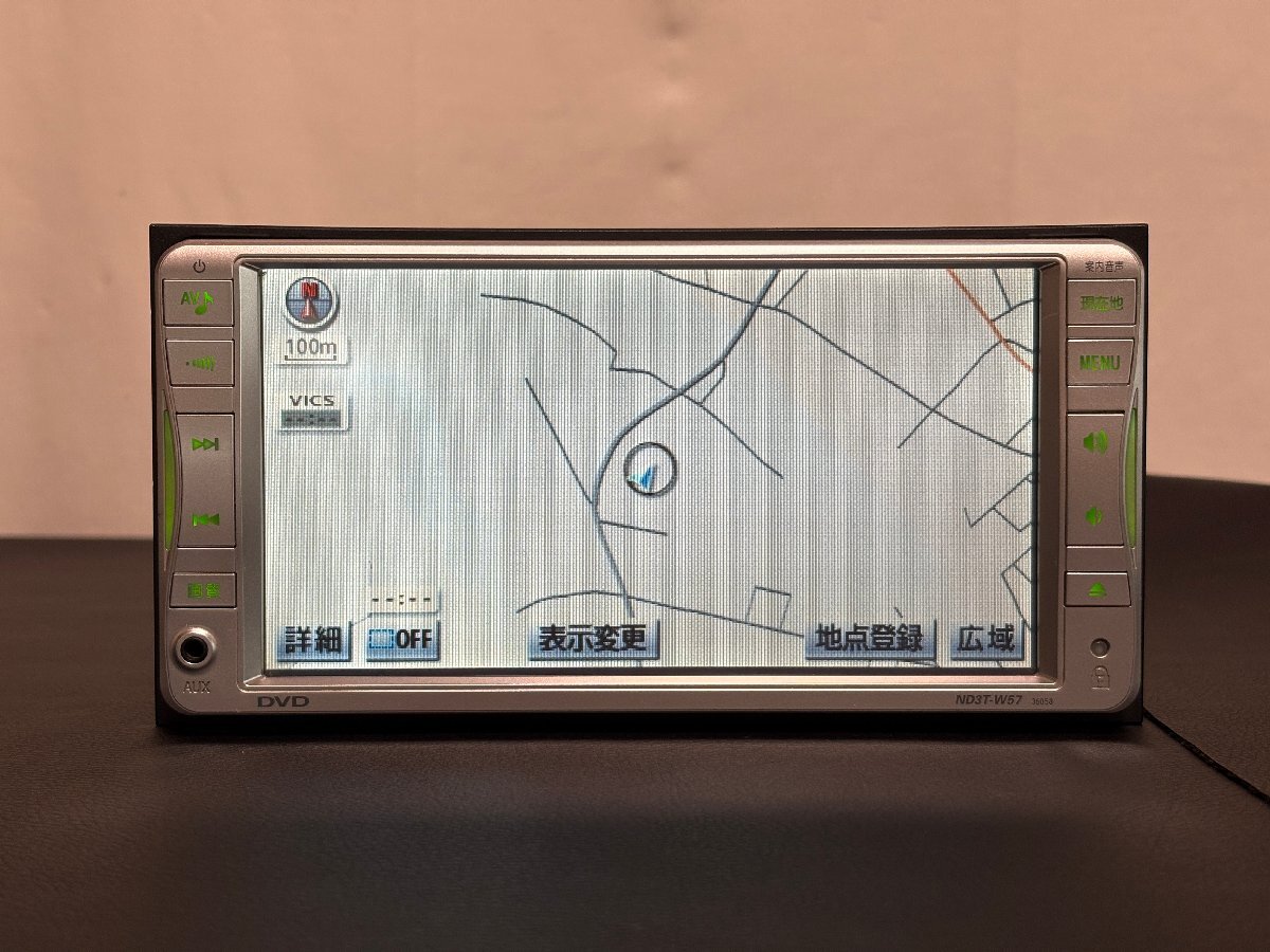 ND3T-W57 トヨタ純正 整備済 DVDナビ CD/MD/DVDビデオ再生◇39230077◇★拍卖