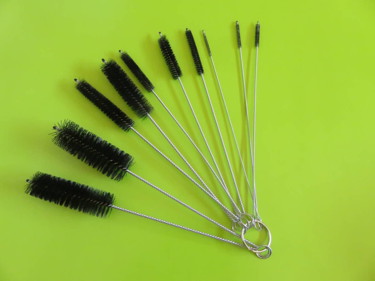 クリーナーツール ブラシ10本セット 掃除 洗浄 エンジン キャブレター メインジェットクリーナー  (ブラシ)拍卖