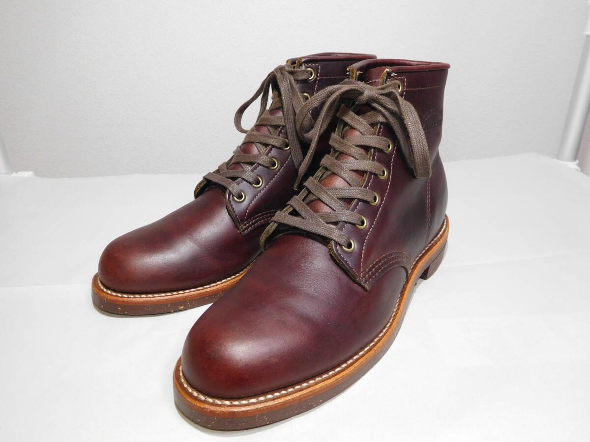 CHIPPEWA チペワ 1901M25 6インチ UTILITY BOOTS プレーントゥ ユーティリティブーツ US9.0D 27.0cm コードバンカラー 拍卖