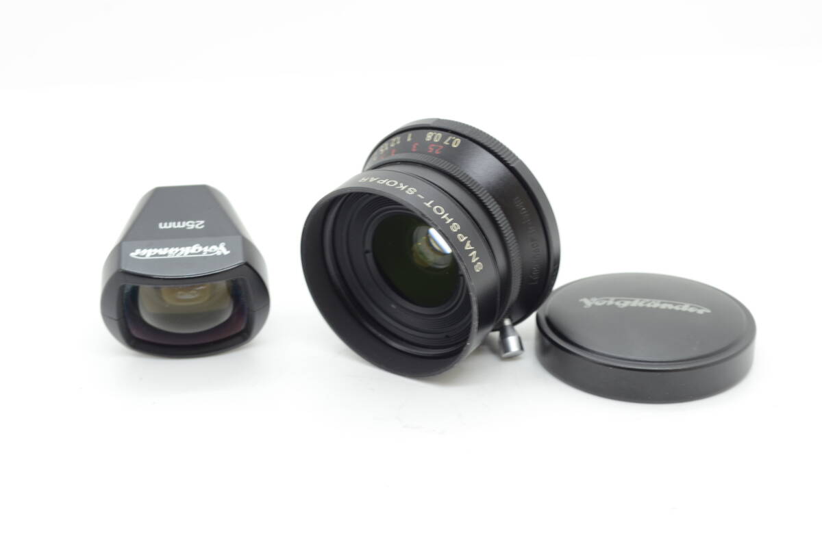 美品 Voigtlander フォクトレンダーSnapshot-Skopar 25mm f4 ファインダー 付拍卖