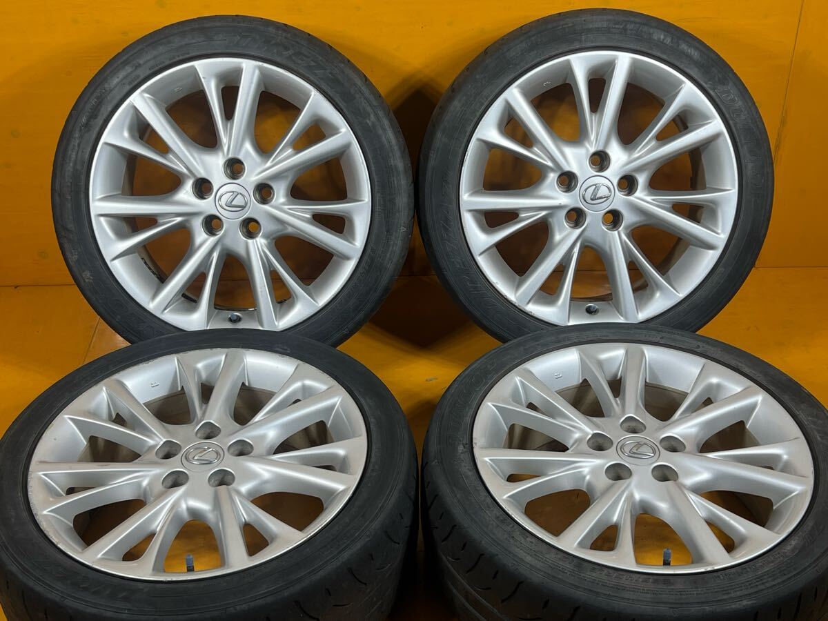 ★純正戻し!★ レクサス HS 純正 18in 7.5j +39 pcd114.3 ダンロップ ディレッザ 225/45R18 LEXUS 4本セット 交換用 拍卖