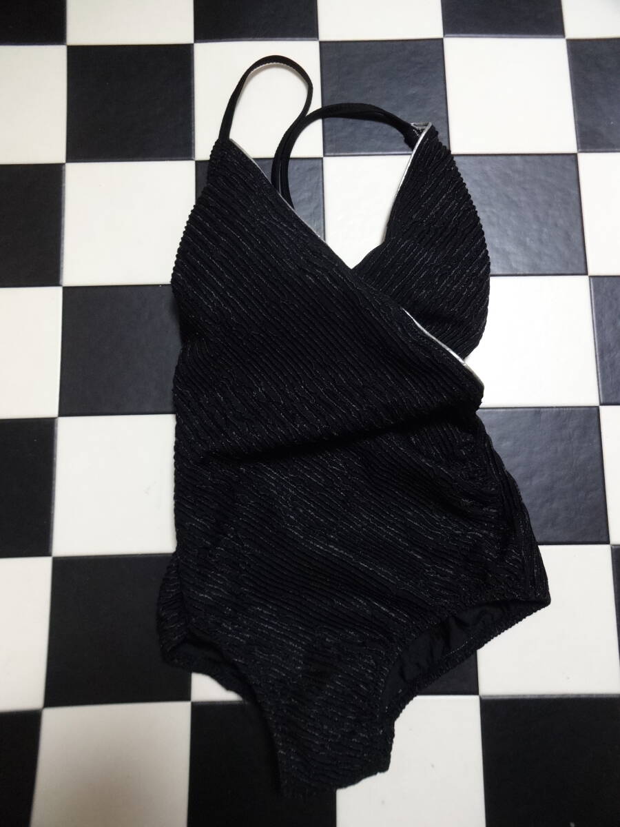 Cole 女性水着ワンピース サイズ9M D7322 黒 カシュクール拍卖