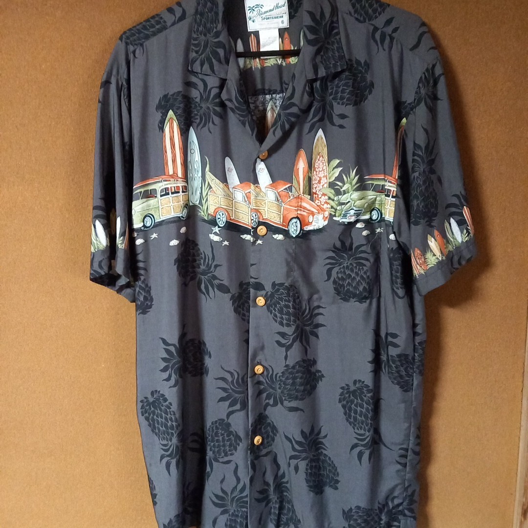 ダイヤモンドヘッド スポーツウェア アロハシャツ サイズS Diamond Head made in HAWAII拍卖
