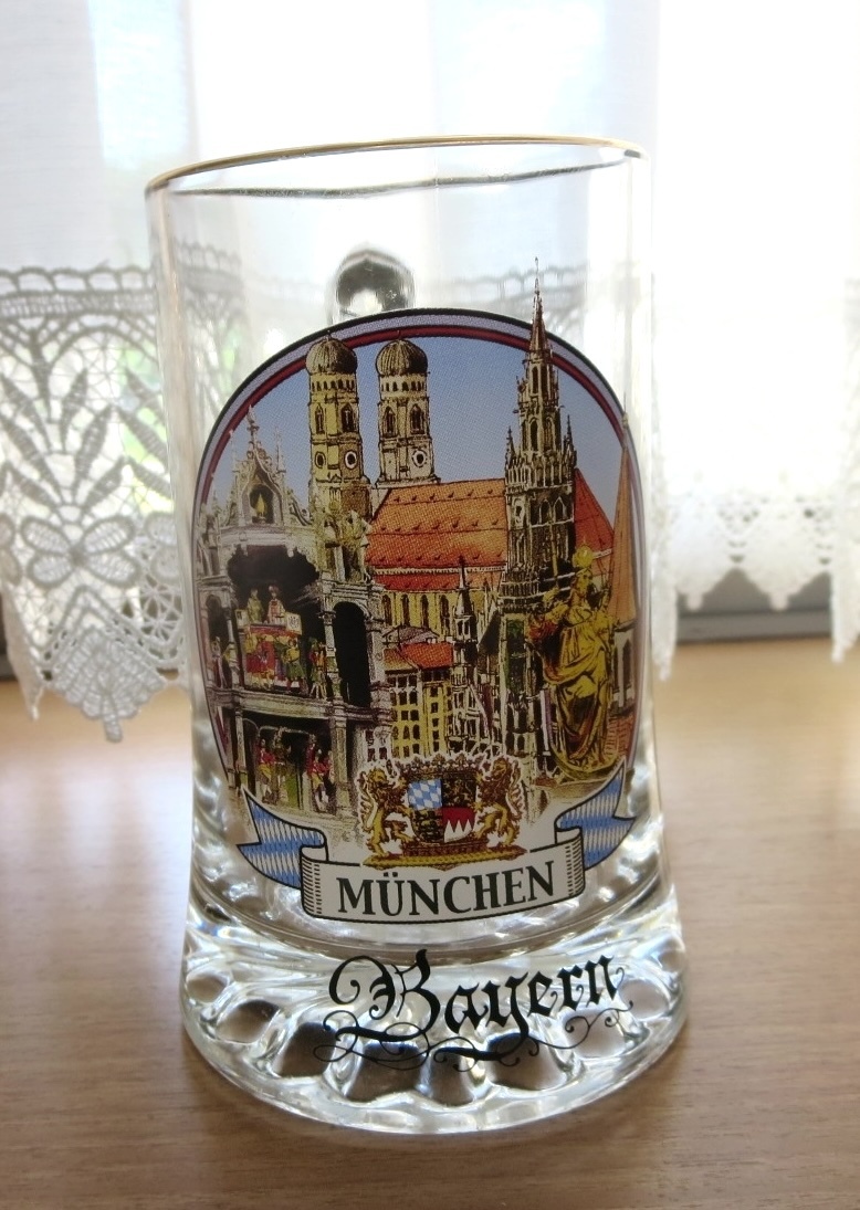 ドイツ ミュンヘン ビアジョッキ ビールジョッキ ガラス MUNCHEN拍卖