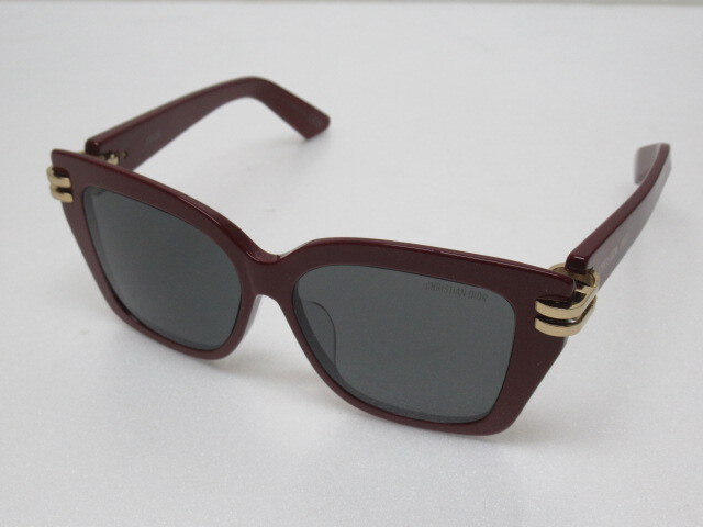 ■Dior ディオール CDior S1F サングラス アイウェア 56□13 135 ボルドー/レッド系拍卖