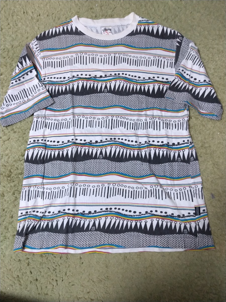 STUSSY 総柄 Tシャツ ラスタ/ジャマイカ拍卖