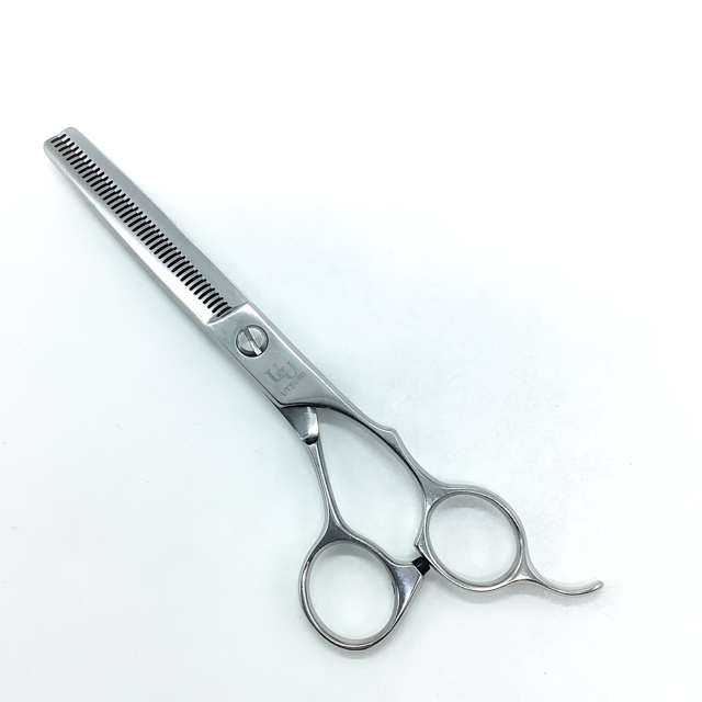 【内海ウツミUTSUMI】WT-60/40 両グシ トリミングシザー 右利き セニング トリマー ペット 6インチ 中古 sc2289拍卖